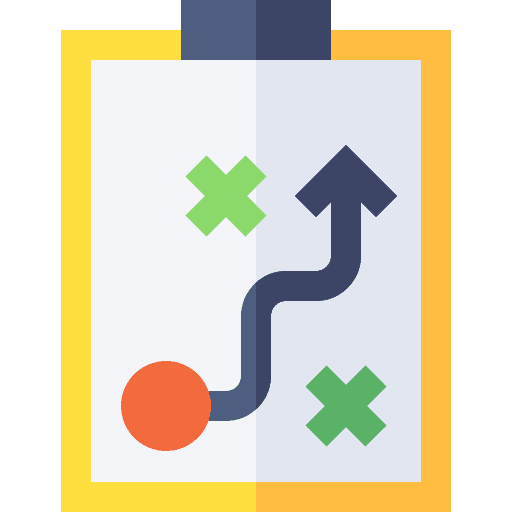 Strategy business and finance process tactics icon Strategy business and finance process tactics icon