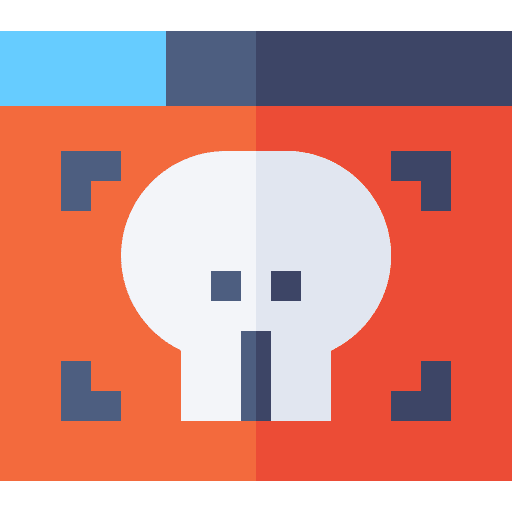 Threat web page security browser icon Threat web page security browser icon