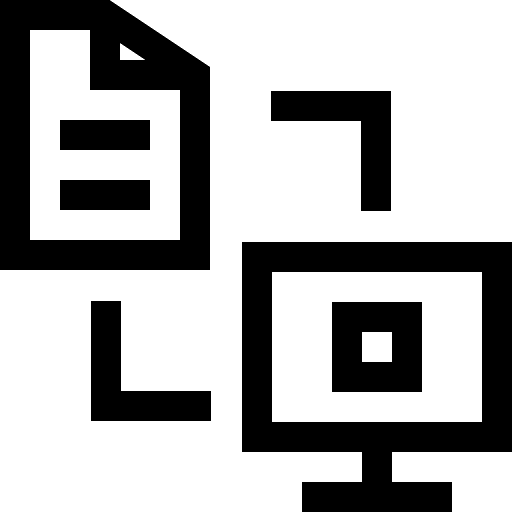 Convert document convert electronics icon Convert document convert electronics icon