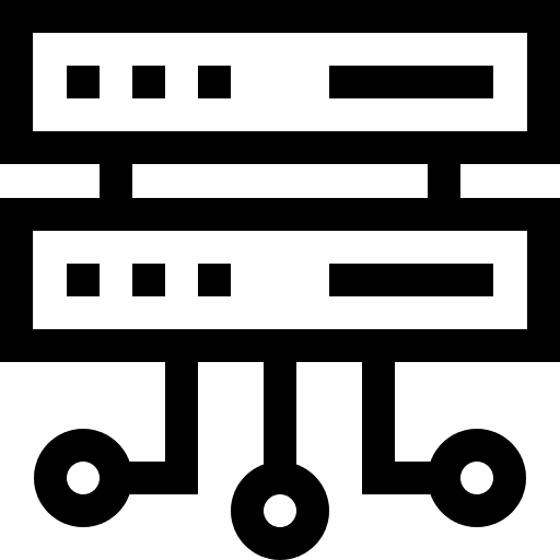 Server data technology networking icon Server data technology networking icon