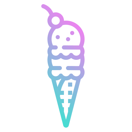 Ice cream sweet cone dessert icon Ice cream sweet cone dessert icon