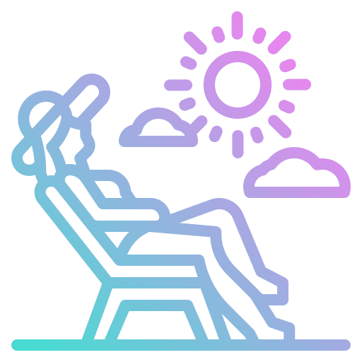 Tanning summer woman tanning icon