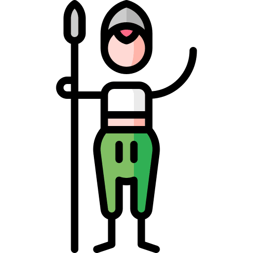 Warrior soldier armour people icon