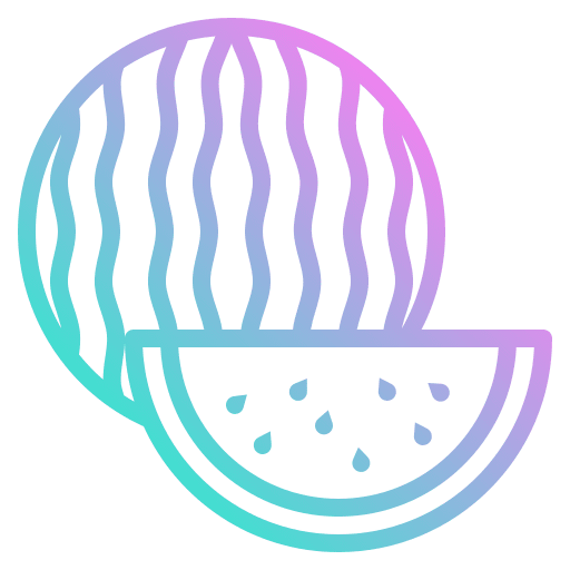 Watermelon vegetarian diet organic icon Watermelon vegetarian diet organic icon