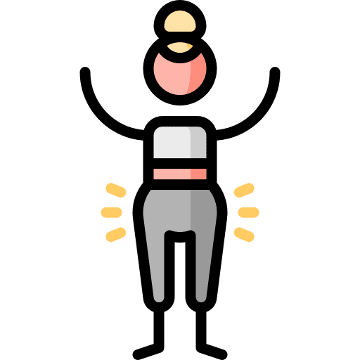Yoga pants trousers wellness workout icon