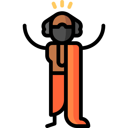 Guru indian profile yoga icon