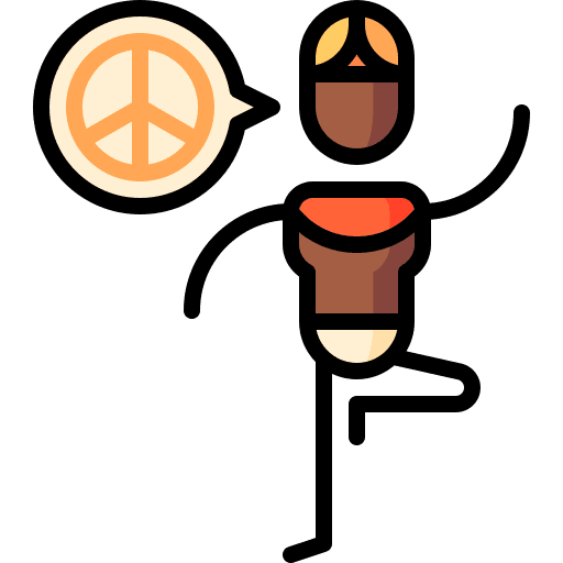 Peace lifestyle relaxation happiness icon Peace lifestyle relaxation happiness icon