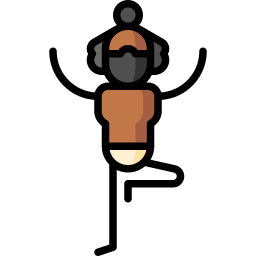Yoga profile user asana icon Yoga profile user asana icon