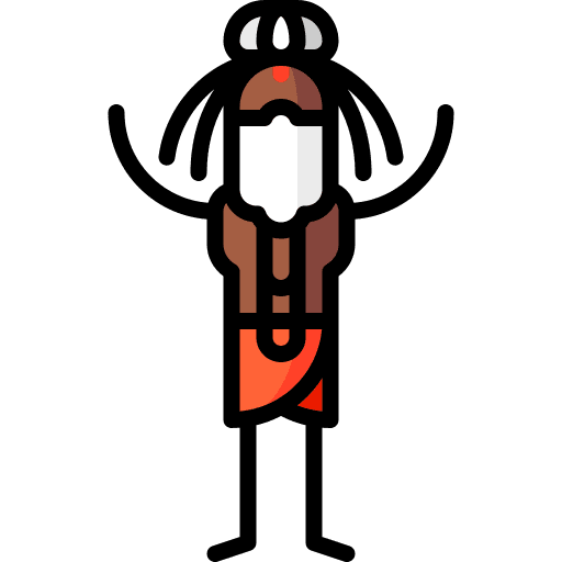 Yogi meditation asian man icon Yogi meditation asian man icon