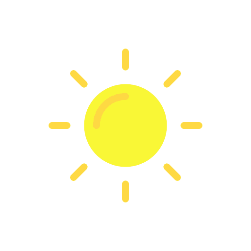 Sun warm haw weather sunny icon