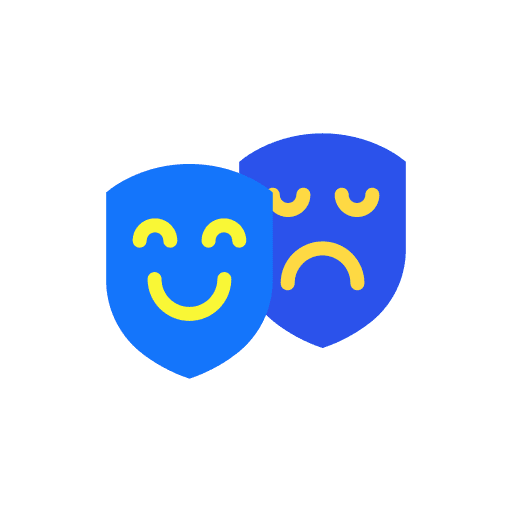 Theater masks emotion masks theater masks icon