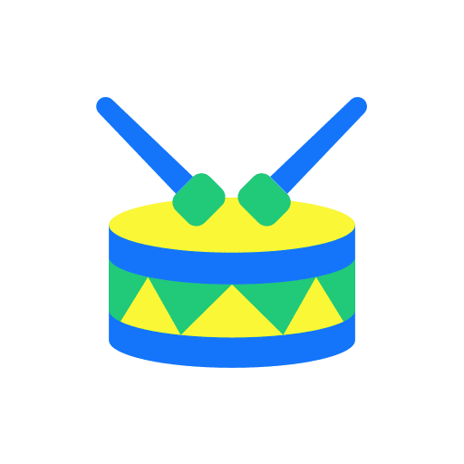 Drum music performance music and multimedia icon Drum music performance music and multimedia icon