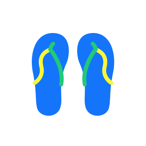 Flip flops fashion sandals beach icon Flip flops fashion sandals beach icon