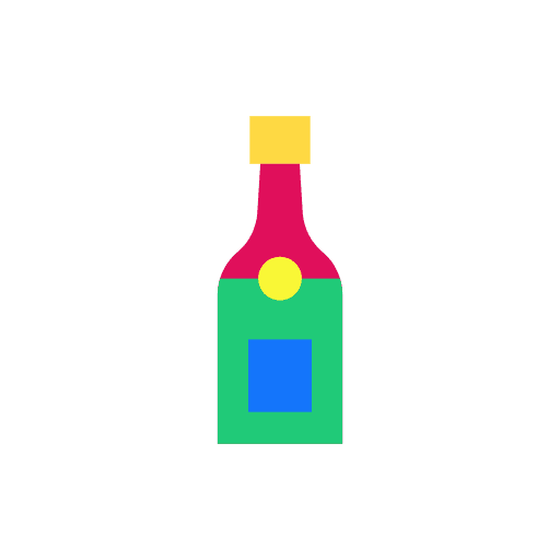 Champagne beverage alcoholic drink bottle icon Champagne beverage alcoholic drink bottle icon