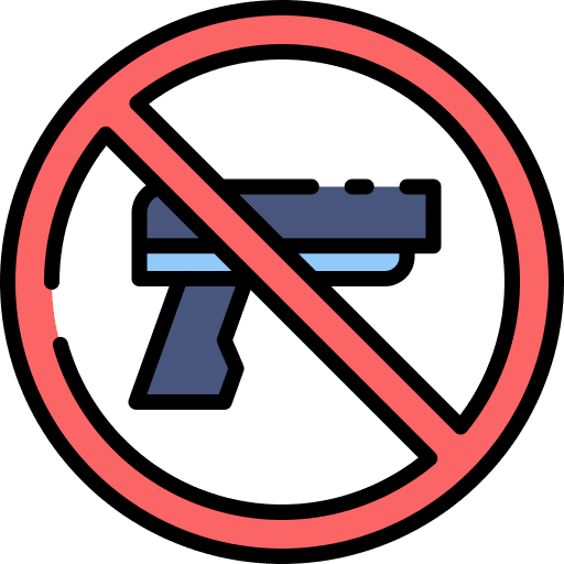 No weapons no weapons prohibition guns icon