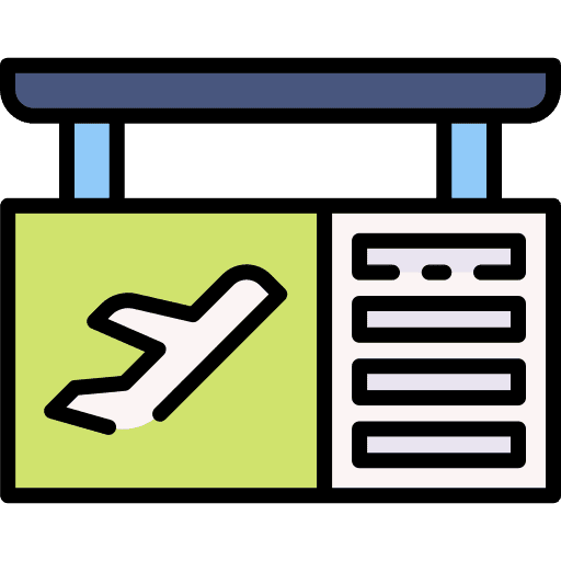 Boarding gate signaling boarding gates icon