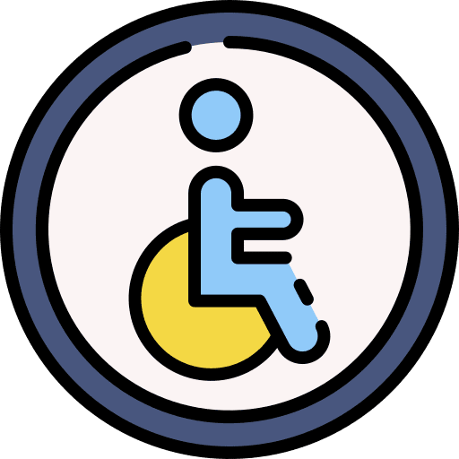 Disabled signal parking sign icon Disabled signal parking sign icon