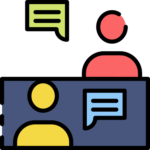 Interview people human resources interview icon