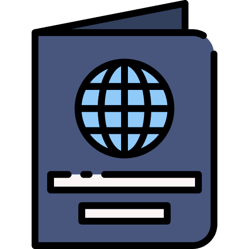 Passport identity passport identification icon Passport identity passport identification icon