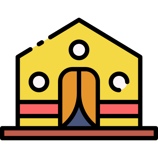 Refugee camp healthcare and medical medical care hospital icon Refugee camp healthcare and medical medical care hospital icon