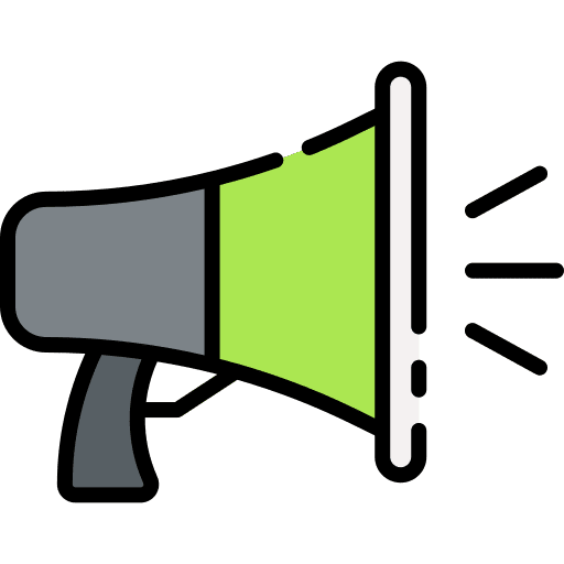 Bullhorn loudspeaker megaphone protest icon