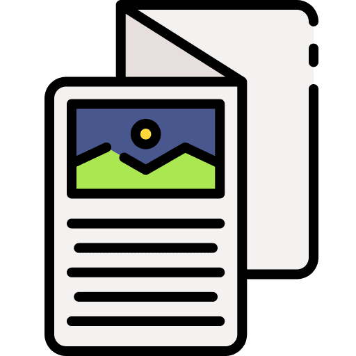 Flyer brand communications promotional material icon