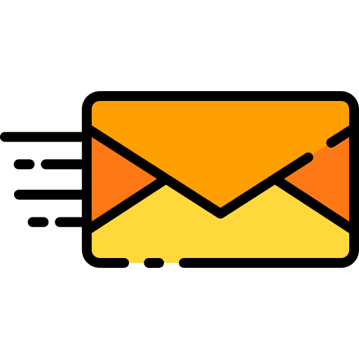 Sending mailing envelope send icon