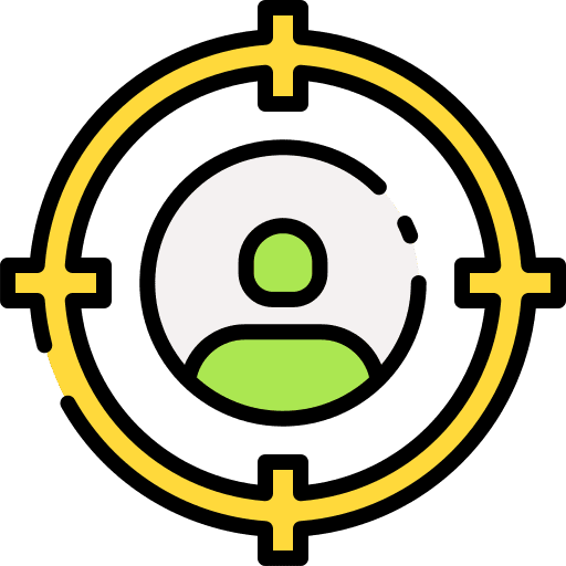 Target my location customer targets icon Target my location customer targets icon