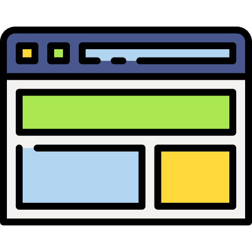 Template template seo and web window icon
