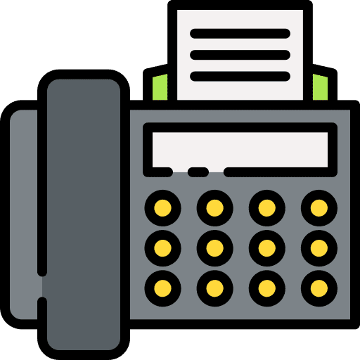 Fax device document text icon Fax device document text icon