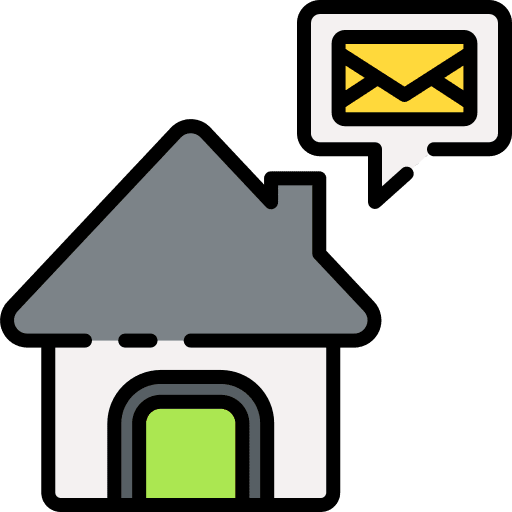 Home message letter house home message icon Home message letter house home message icon