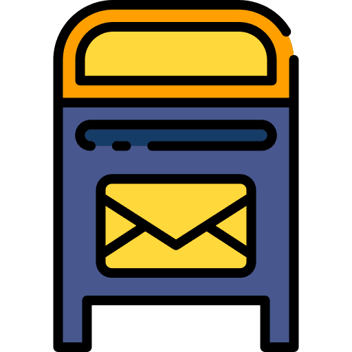 Mailbox interface message mail icon Mailbox interface message mail icon