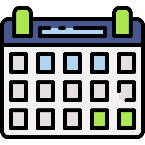 Calendar years schedule time and date icon Calendar years schedule time and date icon