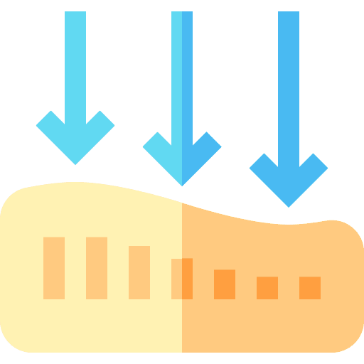 Orthopedic mattress pillow orthopedic icon