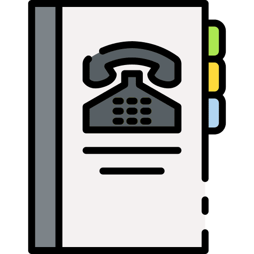 Telephone book contact book agenda telephone icon Telephone book contact book agenda telephone icon