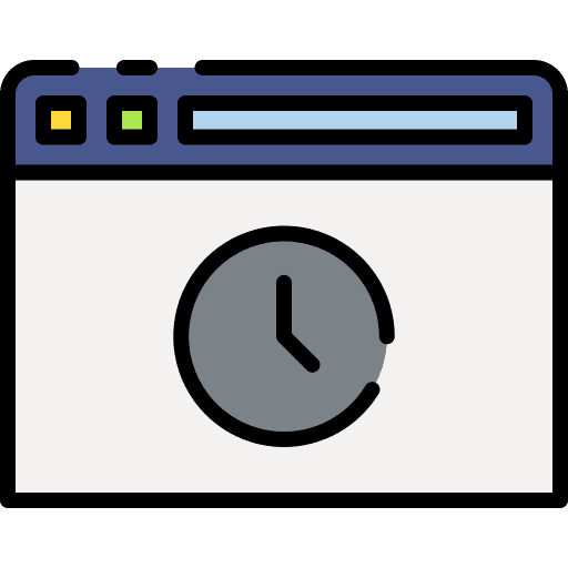 Time follow up time calendar icon Time follow up time calendar icon