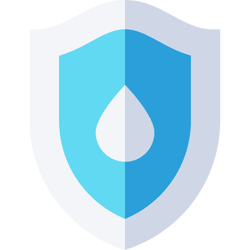 Mattress droplet protection water icon