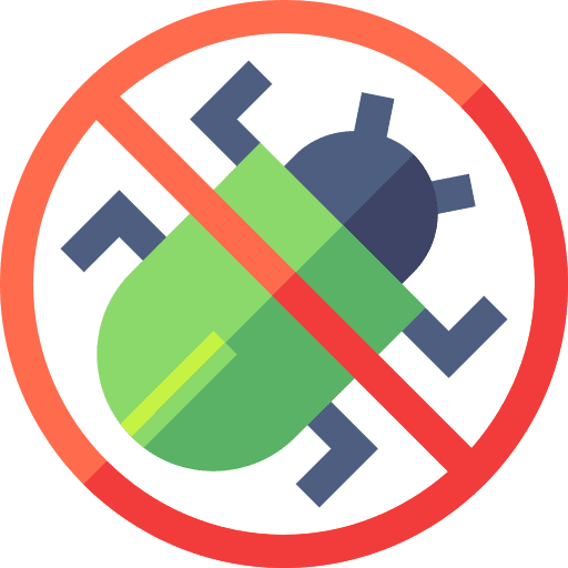 No bugs mite signaling insects icon No bugs mite signaling insects icon
