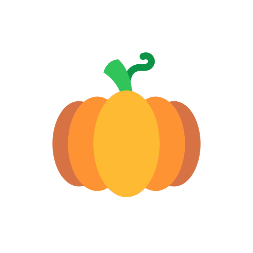 Pumpkin healthy food vegetable fall icon