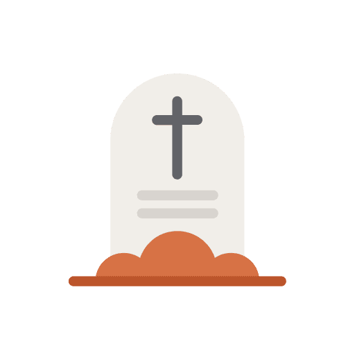 Tombstones grave graveyard dead icon