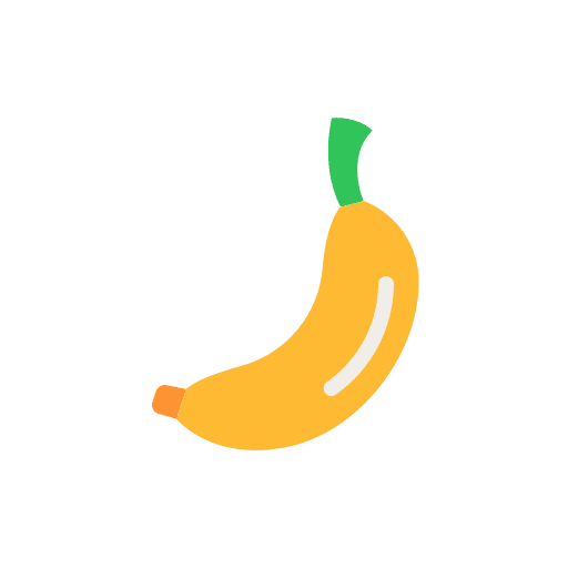 Banana vegetarian bananas healthy food icon Banana vegetarian bananas healthy food icon