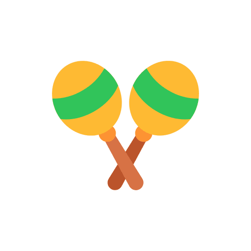 Maracas musical instrument shaker orchestra icon Maracas musical instrument shaker orchestra icon