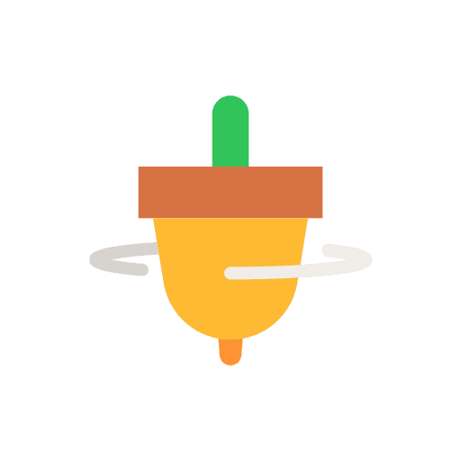 Spinning top whirligig spinner play icon Spinning top whirligig spinner play icon