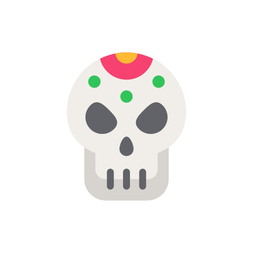 Skull cultures horror halloween icon Skull cultures horror halloween icon