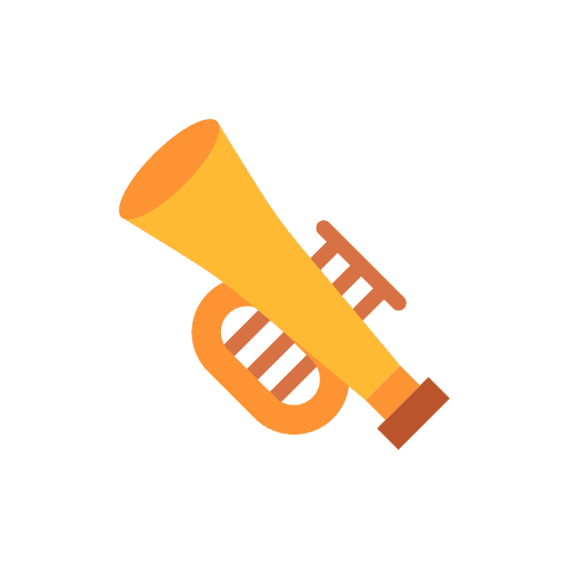 Trumpet music and multimedia musical instrument music icon Trumpet music and multimedia musical instrument music icon