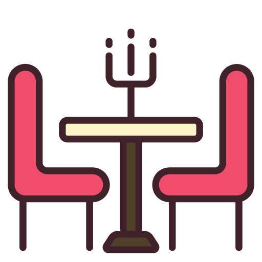 Dinner date romantic candle icon Dinner date romantic candle icon