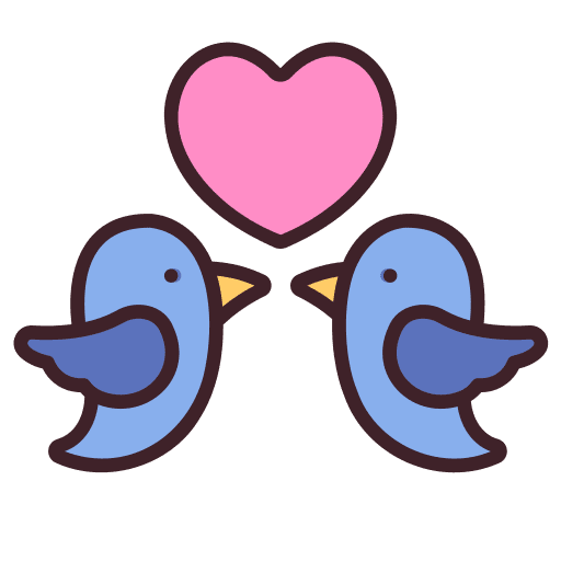 Fidelity love and romance dove romance icon