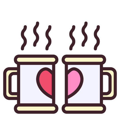 Mug hot drink love shared icon