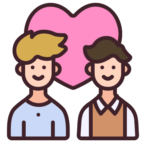 Couple gay same sex marriage icon Couple gay same sex marriage icon