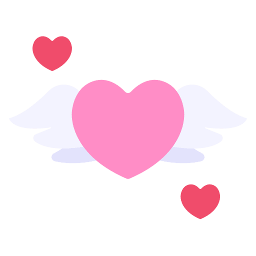 Heart wings valentines day love and romance heart wings icon Heart wings valentines day love and romance heart wings icon